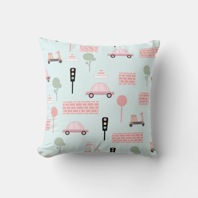 Cojín Decorativo Kids Transport Decorative Pillow (Anverso)