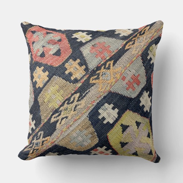 Cojín Decorativo Kilim decorativo, Tejidos Navaho (Anverso)
