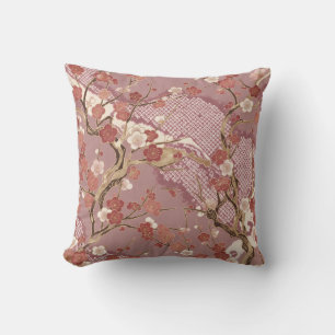 Cojín Decorativo Kimono Japonés Flor de Ciruelo