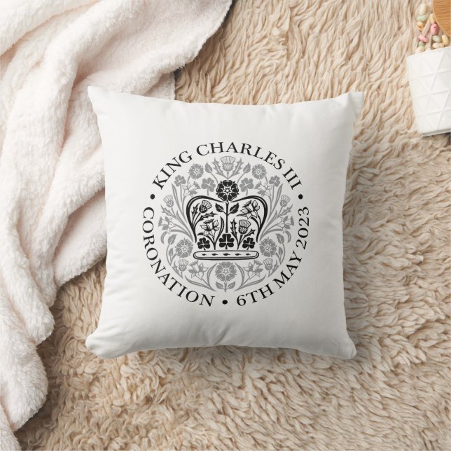 Cojín Decorativo KING CHARLES III CORONING White (Manta)
