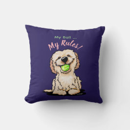 Cojín Decorativo KiniArt Goldendoodle MY BALL