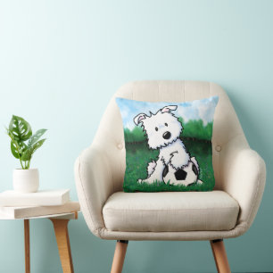 Cojín Decorativo KiniArt Soccer Westie Puppy