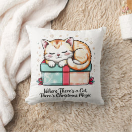 Cojín Decorativo Kitten Durmiendo Acogedor - Decoración de Hogar de