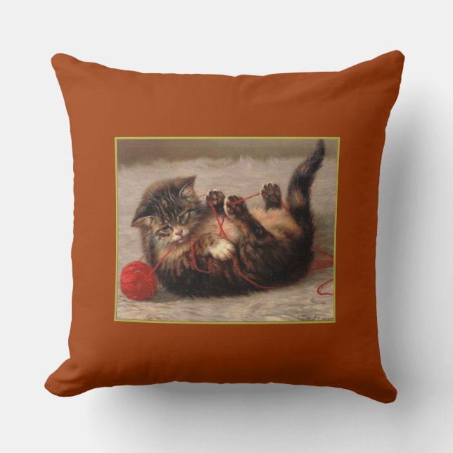 Cojín Decorativo Kitten Playtime (Anverso)