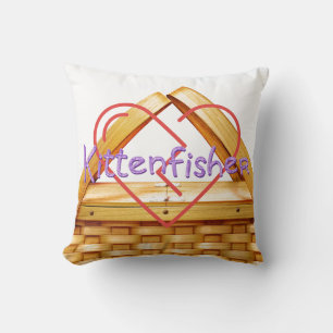Cojín Decorativo Kittenfisher en camiseta