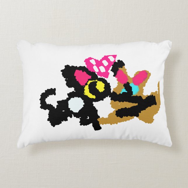 Cojín Decorativo Kittens Valentine (Anverso)