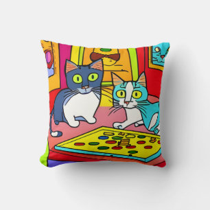 Cojín Decorativo Kittie Cats Game Night