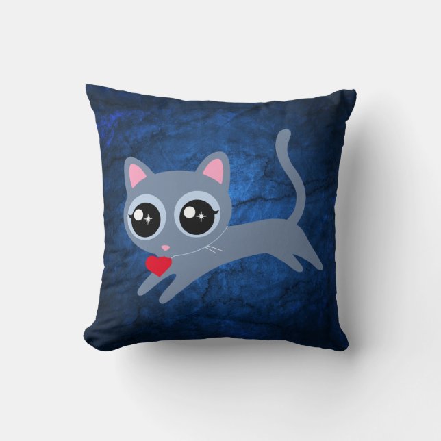 Cojín Decorativo Kitty Cat Heart Thief Cute Gift (Anverso)