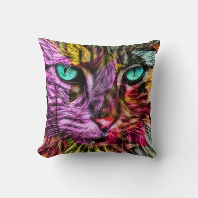 Cojín Decorativo Kitty Cat Kitten Artsy Design (Anverso)