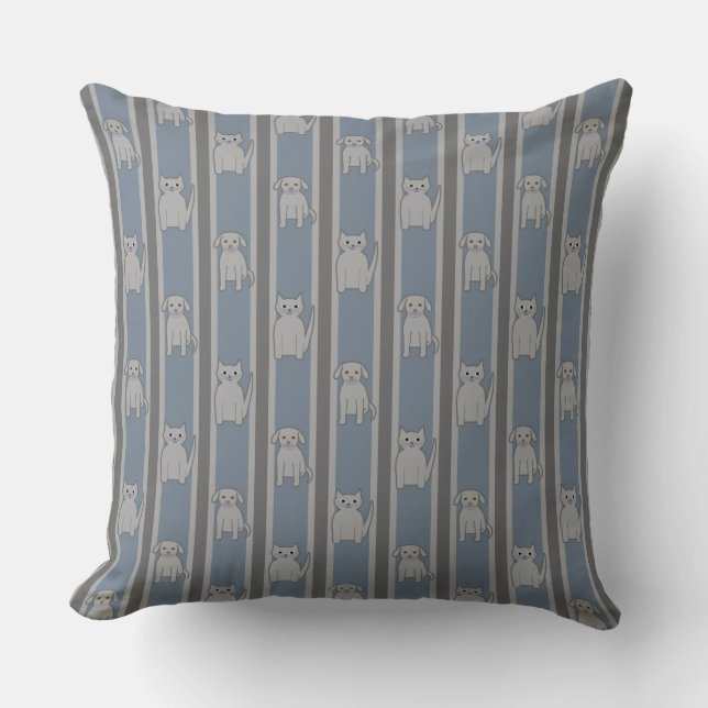 Cojín Decorativo Kitty & Puppy Stried (Anverso)