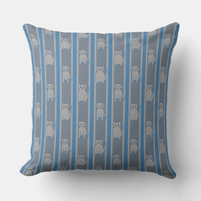 Cojín Decorativo Kitty & Puppy Stried (Anverso)