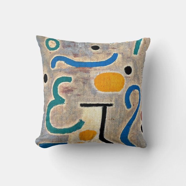 Cojín Decorativo Klee: El arte abstracto de Vase (Anverso)
