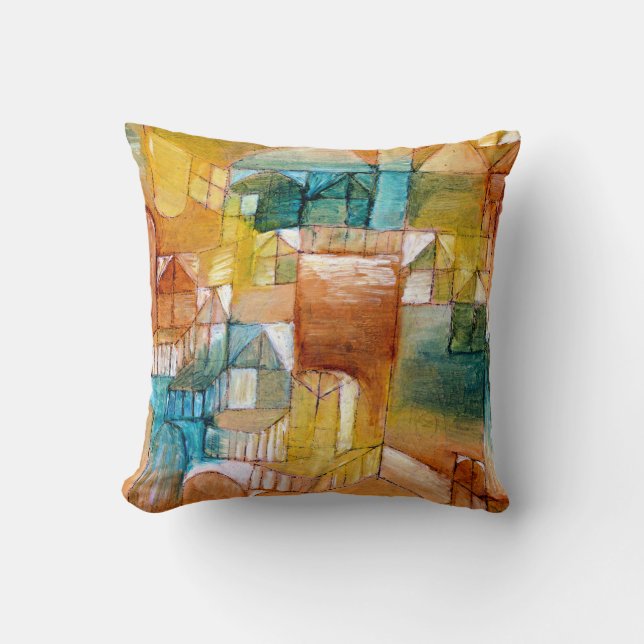 Cojín Decorativo Klee - Fascade Brown-Green (Anverso)