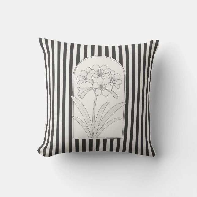 Cojín Decorativo Klivia Elegant Flower Botanical (Anverso)