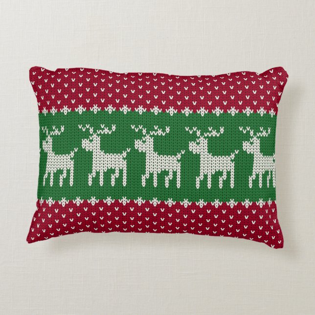 Cojín Decorativo Knit de vacaciones No. 01 (Reverso)