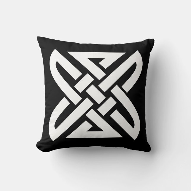 Cojín Decorativo Knot celta de 4 puntos (Anverso)