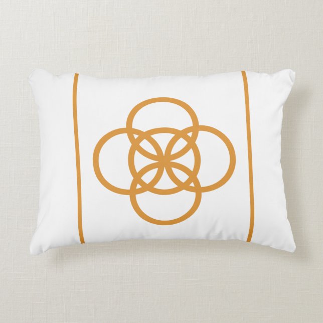 Cojín Decorativo Knot de oro (Anverso)