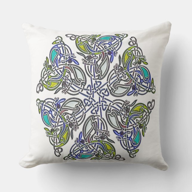 Cojín Decorativo Knotwork Celtic Tradicional (Anverso)