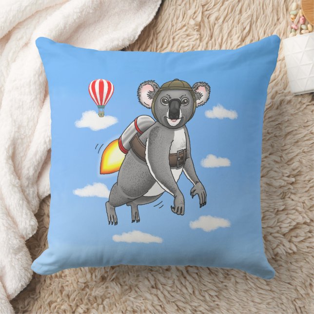 Cojín Decorativo Koala Cohete (Manta)