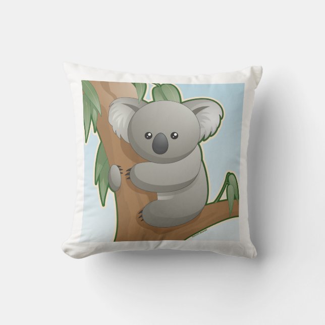 Cojín Decorativo Koala de Kawaii (Anverso)