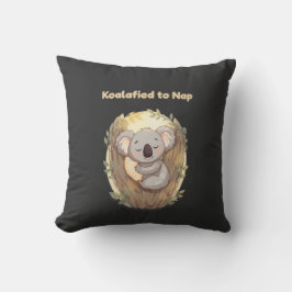 Cojín Decorativo "Koalificado para dormir – Camiseta de koala lindo