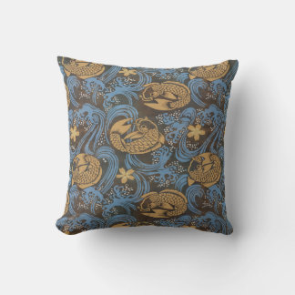Cojín Decorativo Koi Carp Brown japonés