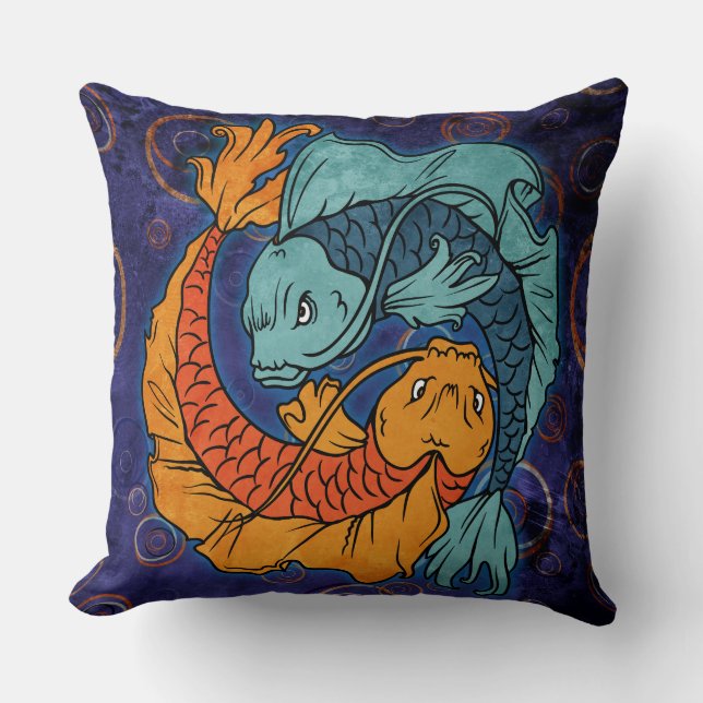Cojín Decorativo Koi Fish (Anverso)
