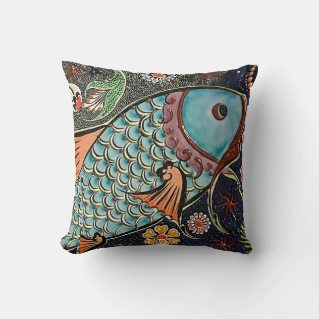Cojín Decorativo Koi Mosaic Pillow (Anverso)