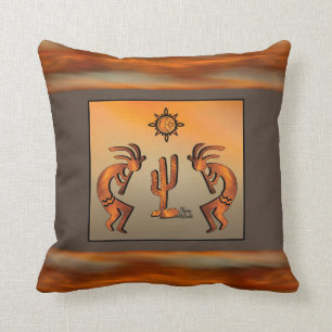 Cojín decorativo Kokopelli del Suroeste