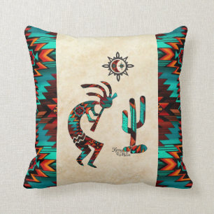 Cojín decorativo Kokopelli del Suroeste