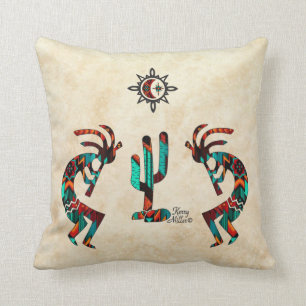 Cojín decorativo Kokopelli del Suroeste