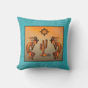 Cojín decorativo Kokopelli del Suroeste