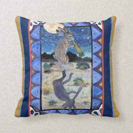 Cojín Decorativo Kokopelli Rabbit Southwest Humor Wildlife Bunny