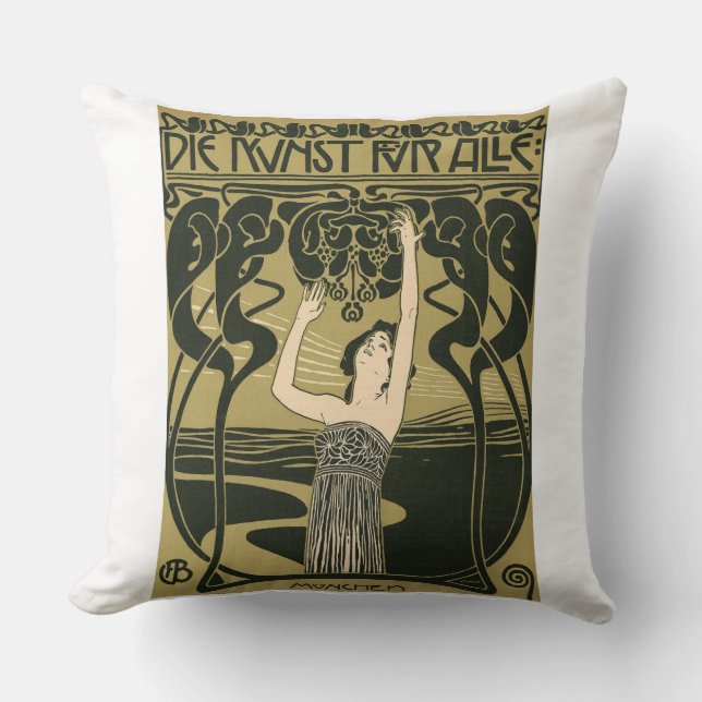 COJÍN DECORATIVO KOLOMAN MOSER (Anverso)