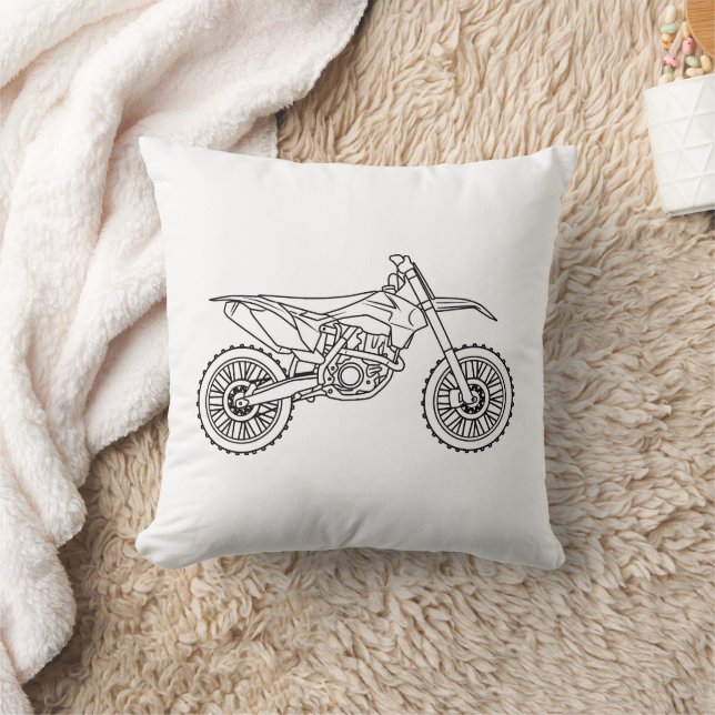 Cojín Decorativo KTM Motocross line art (Manta)