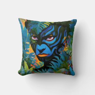 Cojín Decorativo "Kuiráya" - Hoja pintada - Mujeres En La Amazonía