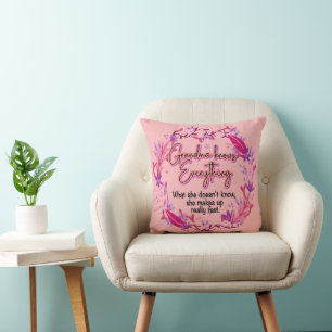 Cojín Decorativo La abuela lo sabe todo