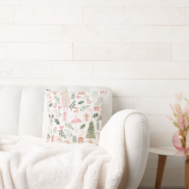 Cojín Decorativo La acuarela de las vacaciones de los nutcracker