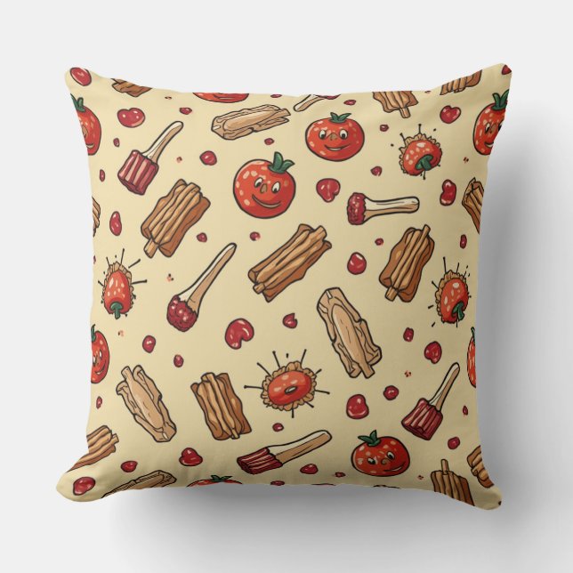 Cojín Decorativo la alegría de los tomates (Anverso)