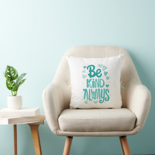 Cojín Decorativo La amabilidad positiva importa la tipografía