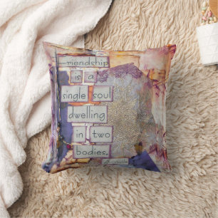 Cojín Decorativo La Amistad Es Un Solo Arte De Alma