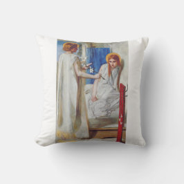 Cojín Decorativo La Anunciación por Dante Gabriel Rossetti
