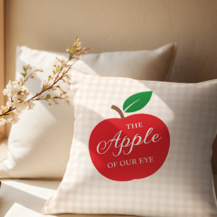 Cojín Decorativo La Apple De Nuestro Baby Shower Ojo