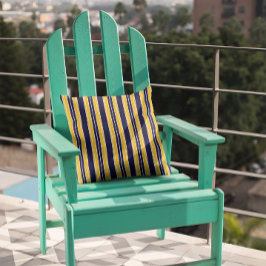 Cojín Decorativo La armada y las franjas amarillas