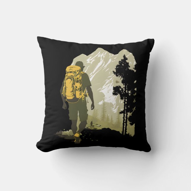 Cojín Decorativo La aventura de la montaña (Anverso)