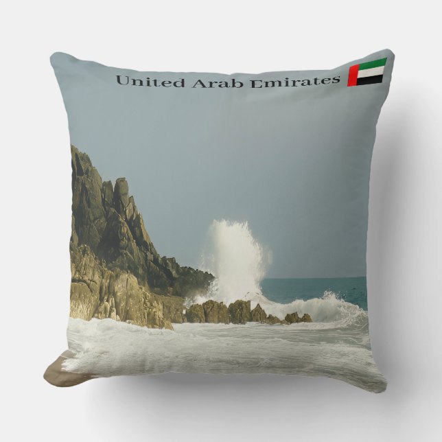 Cojín Decorativo La belleza de la costa (Anverso)