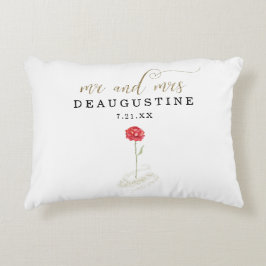 Cojín Decorativo La belleza y el partido de compromiso de los Bodas