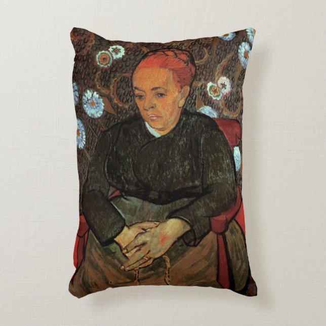 Cojín Decorativo La Berceuse (Augustine Roulin) por Vincent van Gog (Frente (Vertical))