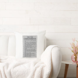 Cojín Decorativo La Biblia de los Diez Mandamientos