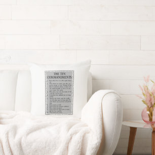 Cojín Decorativo La Biblia de los Diez Mandamientos